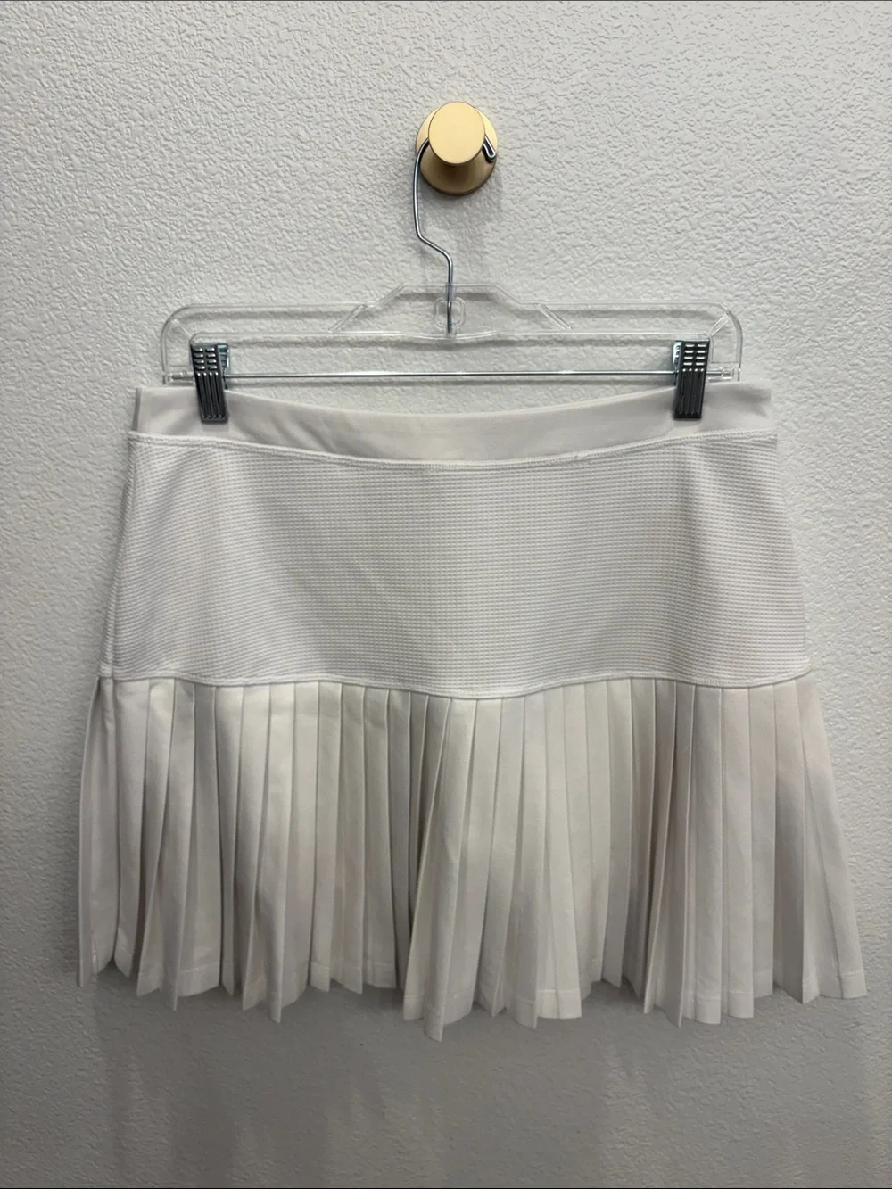 Wimbledon White Official Classic Pleated Sporty Tennis Skirt M